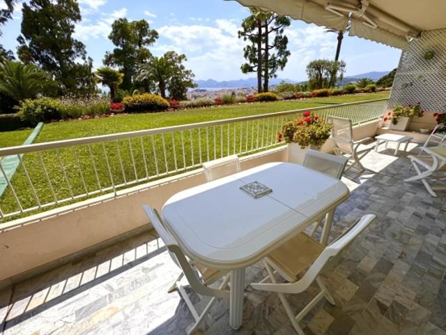 Cannes Vente 3/4 pièces au calme absolu vue mer