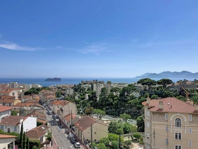 CANNES PETIT JUAS TERRASSE VUE MER PANORAMIQUE