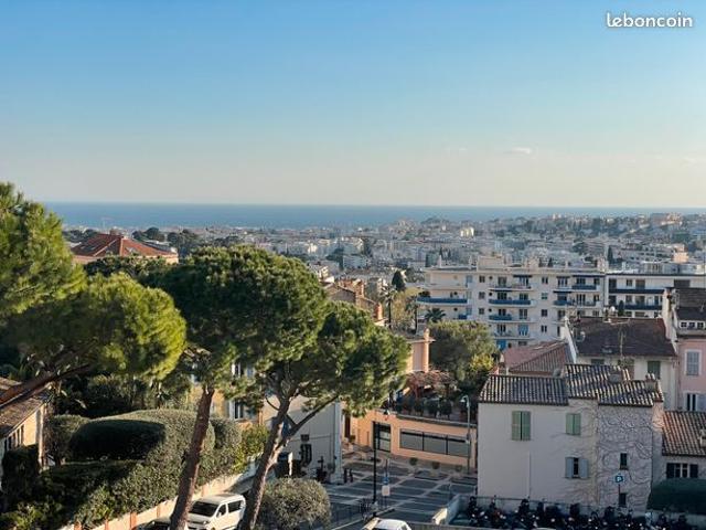 CANNET MAIRIE / VIEUX CANNET: 2/3P 68m² + Terrasse BELLE VUE MER PISCINE ET GARAGE