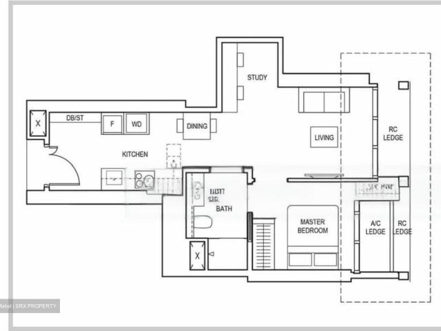 Canninghill Piers D6, Apartment