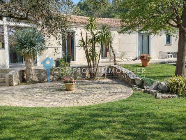 CABRIERES VILLA PLAIN PIED, CLIMATISEE, 4 CHAMBRES DONT 1