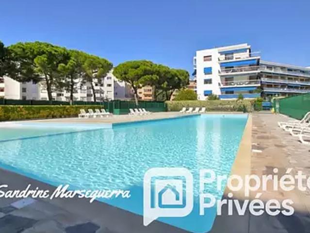 Cagnes sur Mer 06800 Achat / Vente appartement 2 pièces t2 piscine jardin