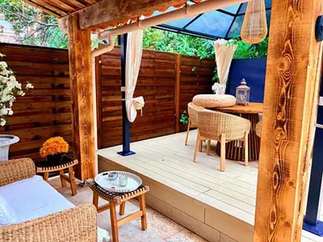 Cagnes sur Mer 06800 Location appartement 1 pièce t1 jardin terrasse