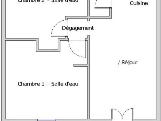 Cagnes sur Mer Appartement trois pièces avec jardin