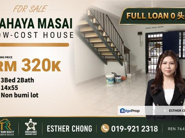 Cahaya Masai 2 Storey Low Cost House For Sale