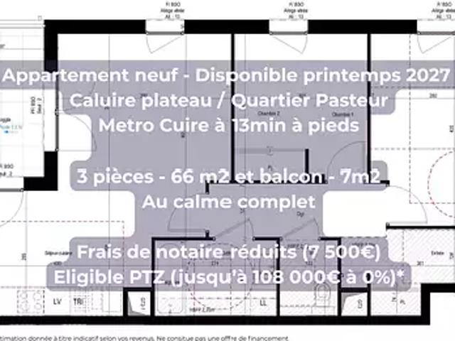 Caluire et Cuire 69300 Achat / Vente appartement 3 pièces t3