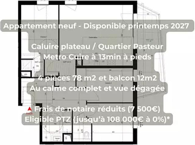 Caluire et Cuire 69300 Achat / Vente appartement 4 pièces t4