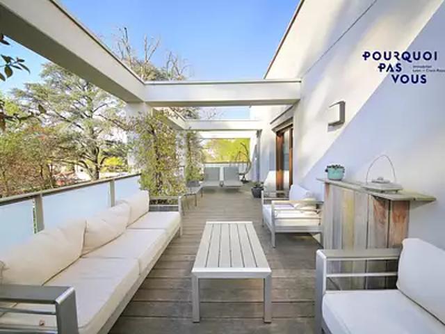 Caluire et Cuire 69300 Achat / Vente appartement 5 pièces t5 au dernier étage terrasse