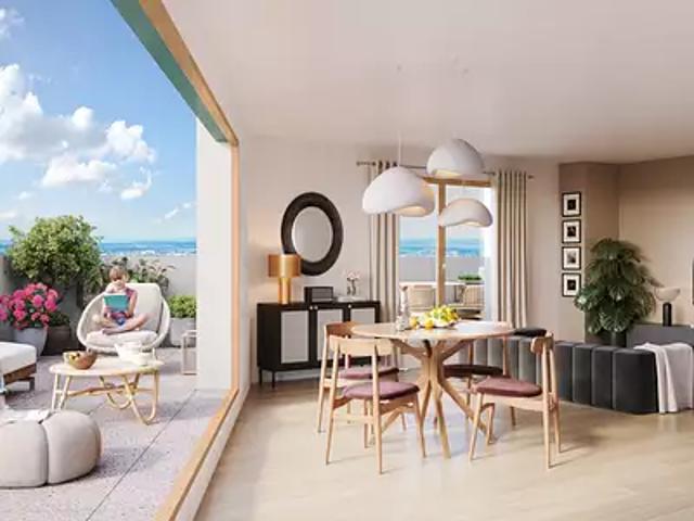 Caluire et Cuire 69300 Programme neuf appartement neuf à vendre t2 HQE
