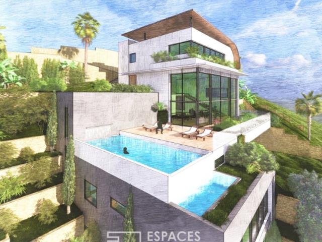 Californienne de 340m² prête à finir avec vue panoramique et piscine
