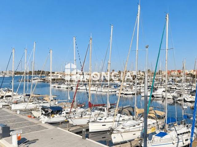 Cap d'agde centre port grand t3 lumineux magnifique vue port
