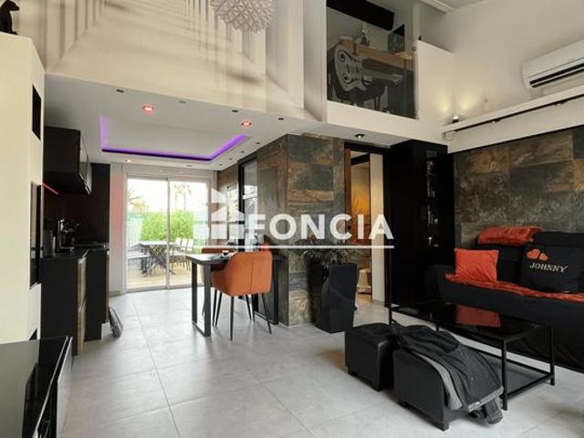 Cap d'agde, secteur richelieu, pavillon 2/3 pieces + garage
