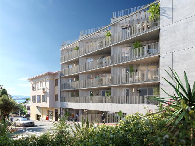 Cap d'Ail – Résidence neuve aux portes de Monaco 2P Appartement terrasse, parking, cave