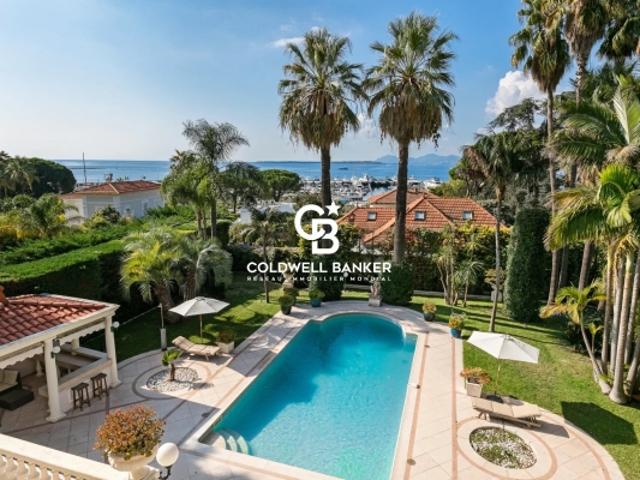 CAP D'ANTIBES VERSANT OUEST VILLA BELLE ÉPOQUE VUE MER
