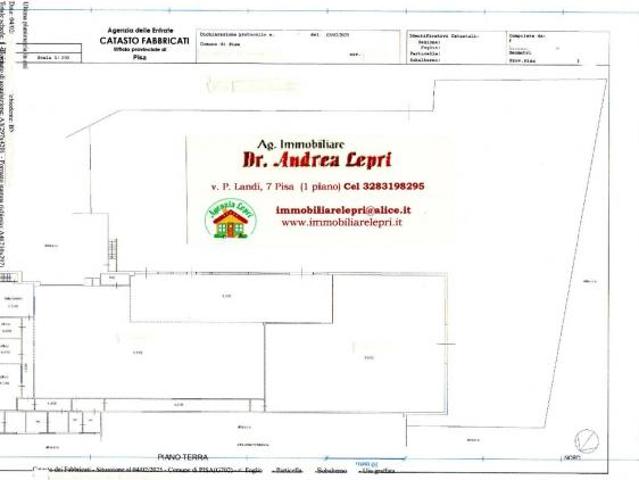 Capannone commerciale in affitto a Pisa 1060 mq Rif: 1428894