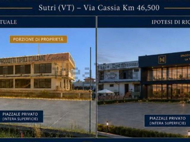 Capannone in vendita di 1600 m² in Via cassia KM 46,500