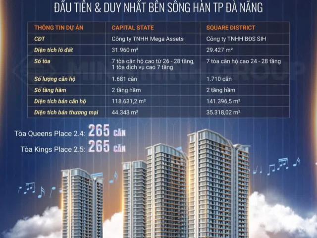 Capital Square, căn hộ view sông ngay cầu sông Hàn, cạnh Vincom. Mở bán đợt đầu chiết khấu đến 17%