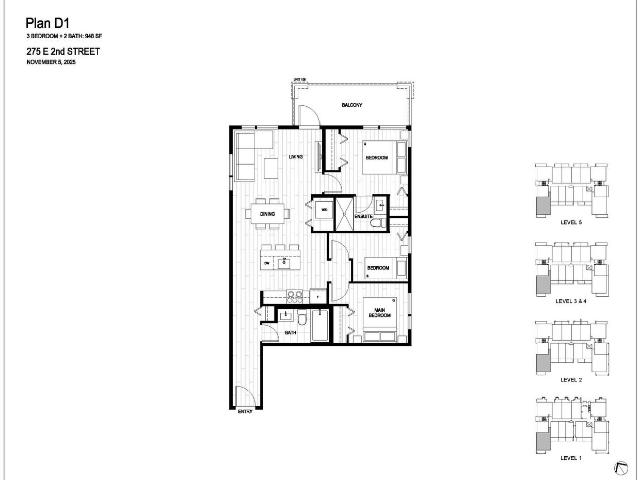Carrie 2 Bedroom Apartment for Rent at 275 2nd St E, North Vancouver, BC V7L 1C4 Lower Lonsdale