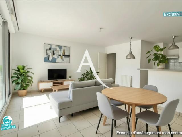 CASTELNAU LE LEZ QUARTIER LE PONT APPARTEMENT 2 PIÈCES 48,5 m² LOGGIA 11 m² PARKING BOXABLE RÉSIDENCE 2007