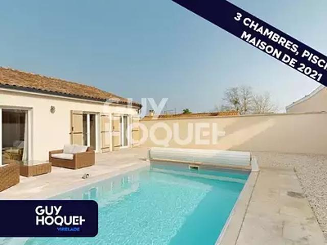 Castres Gironde 33640 Achat / Vente maison 4 pièces t4 au dernier étage piscine