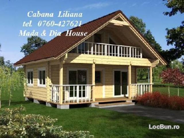 casute de gradina, cabane si case din lemn masiv Cabana Liliana