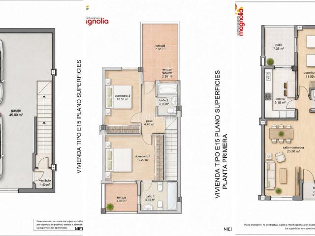 Casa adosada en venta en Cartagena, Los Dolores. Dúplex en Residencial Magnolia con garaje privado, piscina comunitaria y excelentes calidades. Casas adosadas.