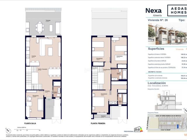 Casa adosada en venta en Almería, Los Molinos Villa Blanca. Casas adosadas.