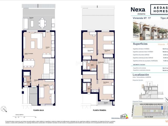Casa adosada en venta en Almería, Los Molinos Villa Blanca. Casas adosadas.