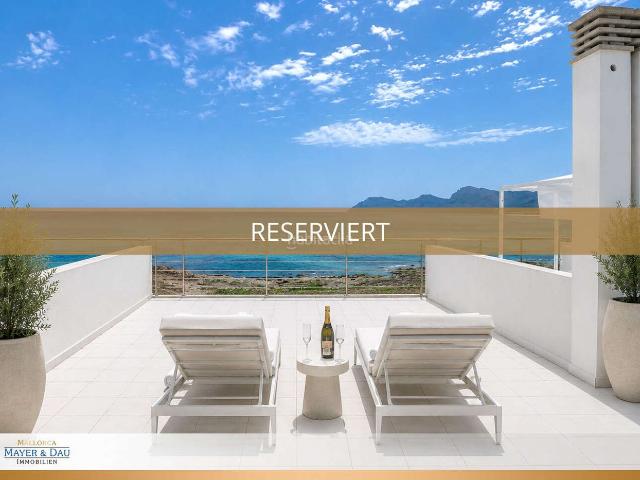 Casa adosada en venta en Baleares Santa Margalida, Son Serra de Marina. Seltene Kapitalanlage in erster Meereslinie ETVLizenz inklusive, Obj. 9913. Casas adosadas Santa.