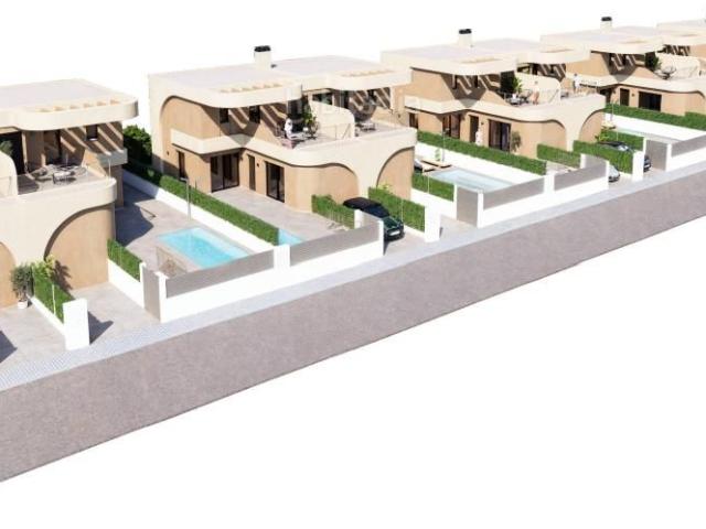 Casa adosada en venta en Daya Nueva. Casa adosada de 3 dormitorios y 2 baños con piscina y garaje en Daya Nueva. Casas adosadas Daya.
