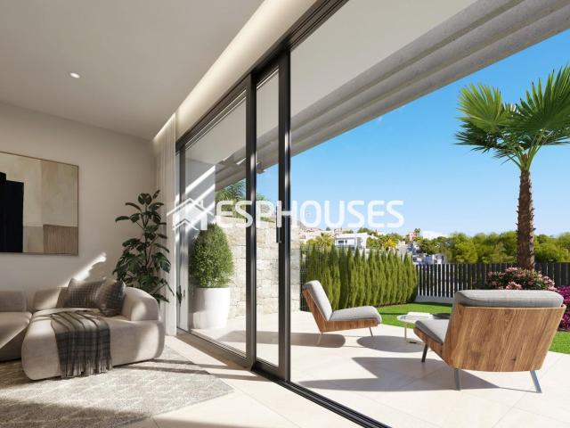 Casa adosada en venta en Finestrat, Golf Bahía. Casa adosada de obra nueva en Sierra Cortina, a 5 minutos de Benidorm. Casas adosadas.