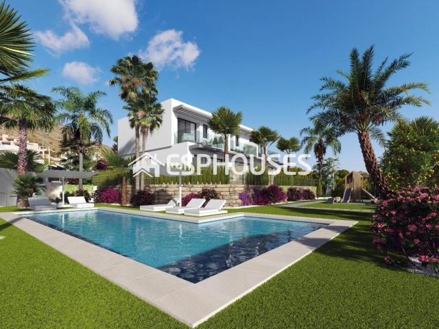 Casa adosada en venta en Finestrat, Golf Bahía. Casa adosada de obra nueva en Sierra Cortina, a 5 minutos de Benidorm. Casas adosadas.