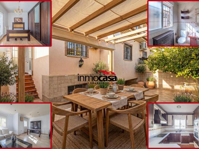 Casa adosada en venta en Ogíjares. Vivienda unifamiliar en urbanizacion Cortijo de la Loma amueblada y lista para entrar a vivir. Casas adosadas.