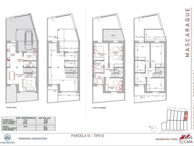 Casa adosada en venta en Mascaraque. CHALET ADOSADO TIPO D CALLE JESUS 13. Casas adosadas.