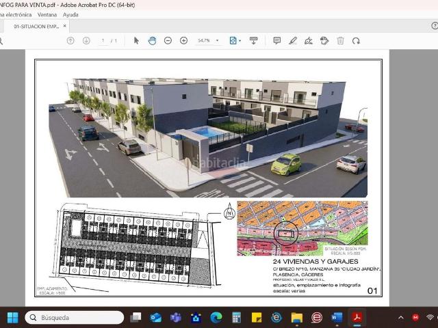 Casa adosada en venta en Plasencia, Zona Norte Hospital Urbanizaciones. ADOSADOS EN CALLE BREZO. Casas adosadas.