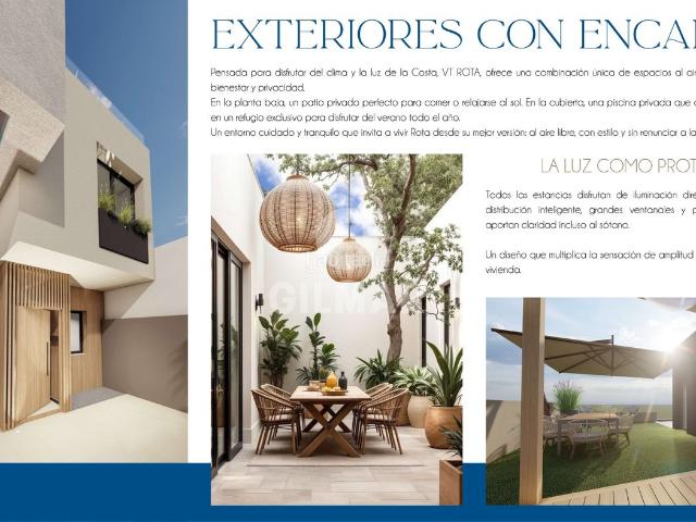 Casa adosada en venta en Rota, Bahia Luz La Forestal. Descubre este exclusivo chalet adosado en Rota, una joya arquitectónica que combina diseño, funcionalidad y confort en una de las. Casas.