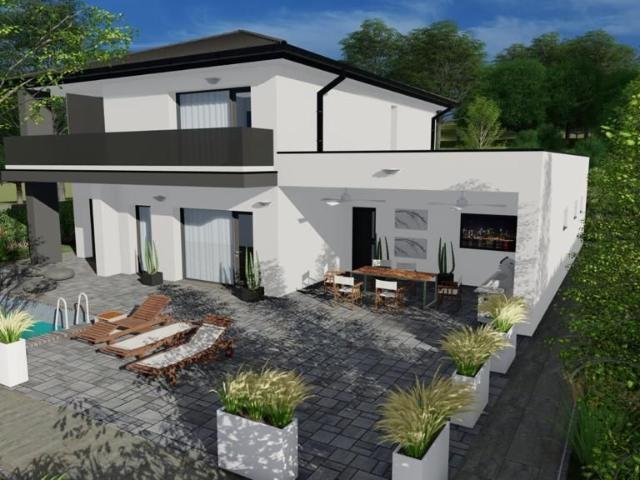 Casa cu etaj, cu garaj dublu, teren 1500 mp, Corunca, Valea Iubiriii