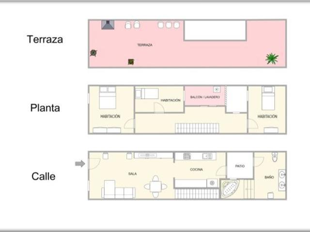CASA CON PATIO Y TERRAZA