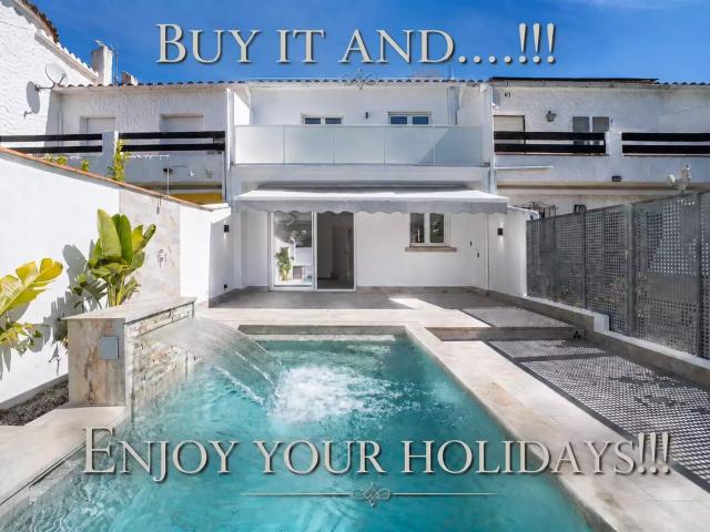 Casa con piscina, terraza y garaje a solo unos pasos de la p. 108m² Empuriabrava