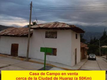 Casa de campo en venta 192m2 cerca de la Ciudad de Huaraz Yungay Shupluy