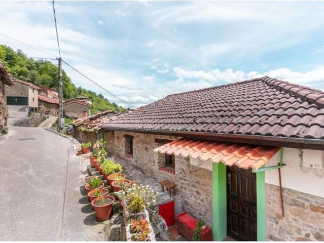 CASA DE PIEDRA CON ENCANTO, TEJADO NUEVO Y FINCA EDIFICABLE EN EL MERUXAL LAVIANA