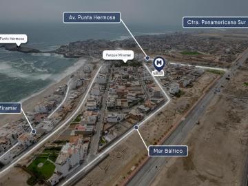¡Casa de playa con doble frente en la Urb. Miramar, Punta Hermosa!
