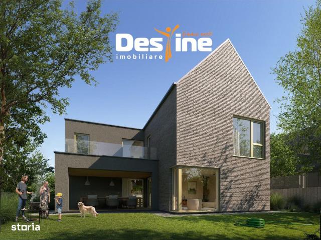 Casa exclusivista stil NORDIC P+1 215 mpU + 500 mp teren VALEA ADANCĂ