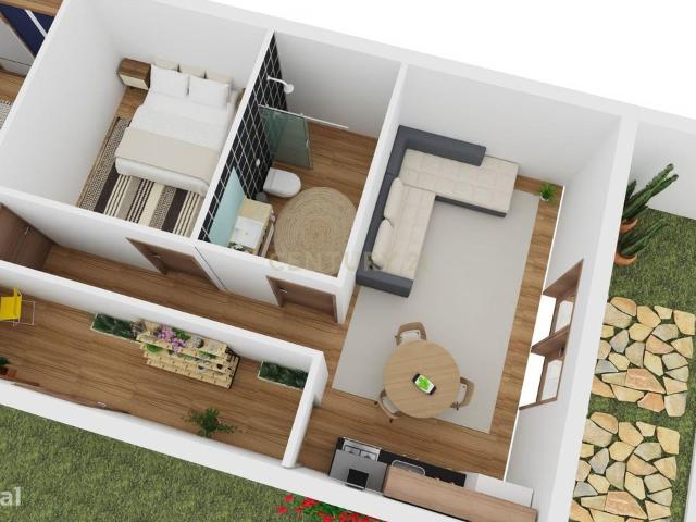 Casa em pedra na zona do Geres com churrasqueira e jardim interior