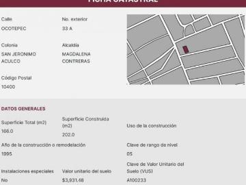 CASA EN MAGDALENA CONTRERAS CERCANO A VIALIDADES PRINCIPALES DE REMATE BANCARIO