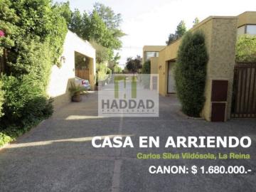 Casa en Condominio en arriendo en Carlos Silva Vildósola, La Reina