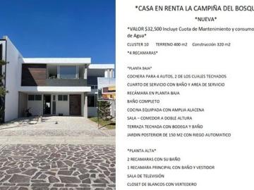 Casa en fraccionamiento en renta La Campiña Del Bosque, León