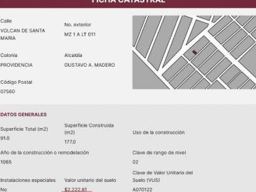 CASA EN GUSTAVO A. MADERO CERCANA A DEPORTIVO DE REMATE