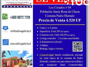 Casa en Padre Hurtado