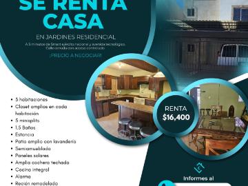 Casa en renta Avenida Tecnológico, Juárez, Chihuahua, México
